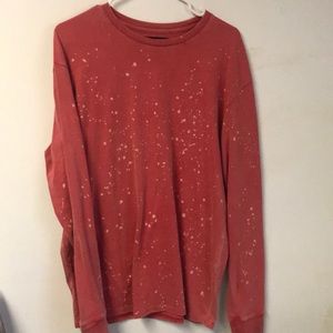 pink splattered pacsun long sleeve